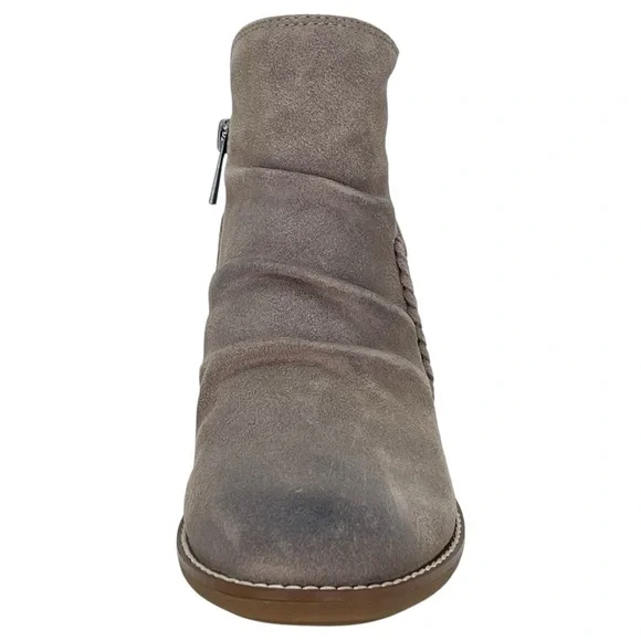 Earth Naira Taupe Leather Womens Ankle Boots Size 6M - Picture 6 of 13